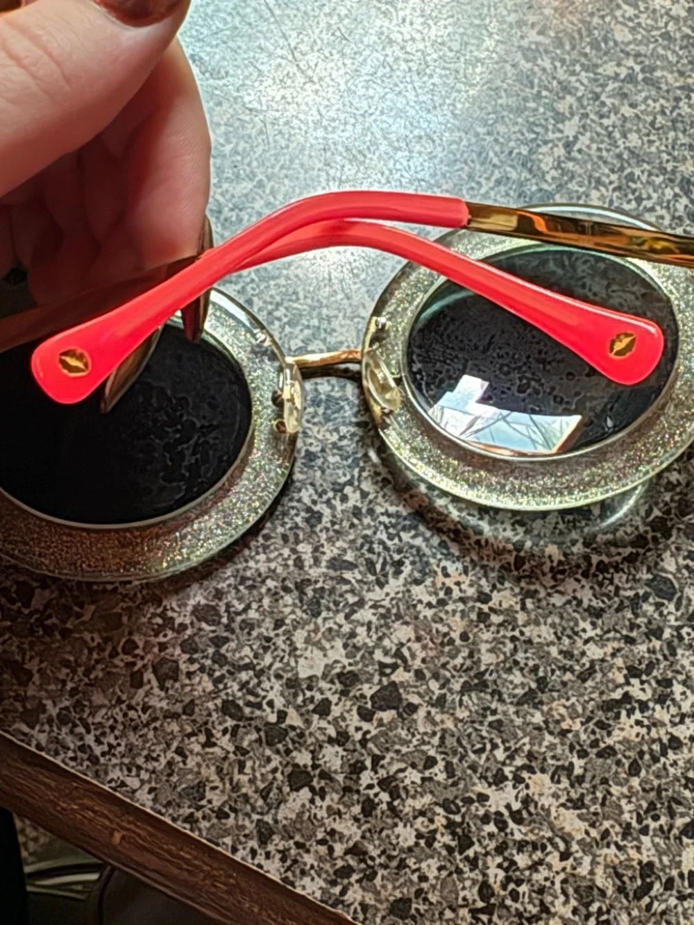 Linda Farrow x Markus Lupfer ML/6/6 Glitter Round/Oval Sunglasses